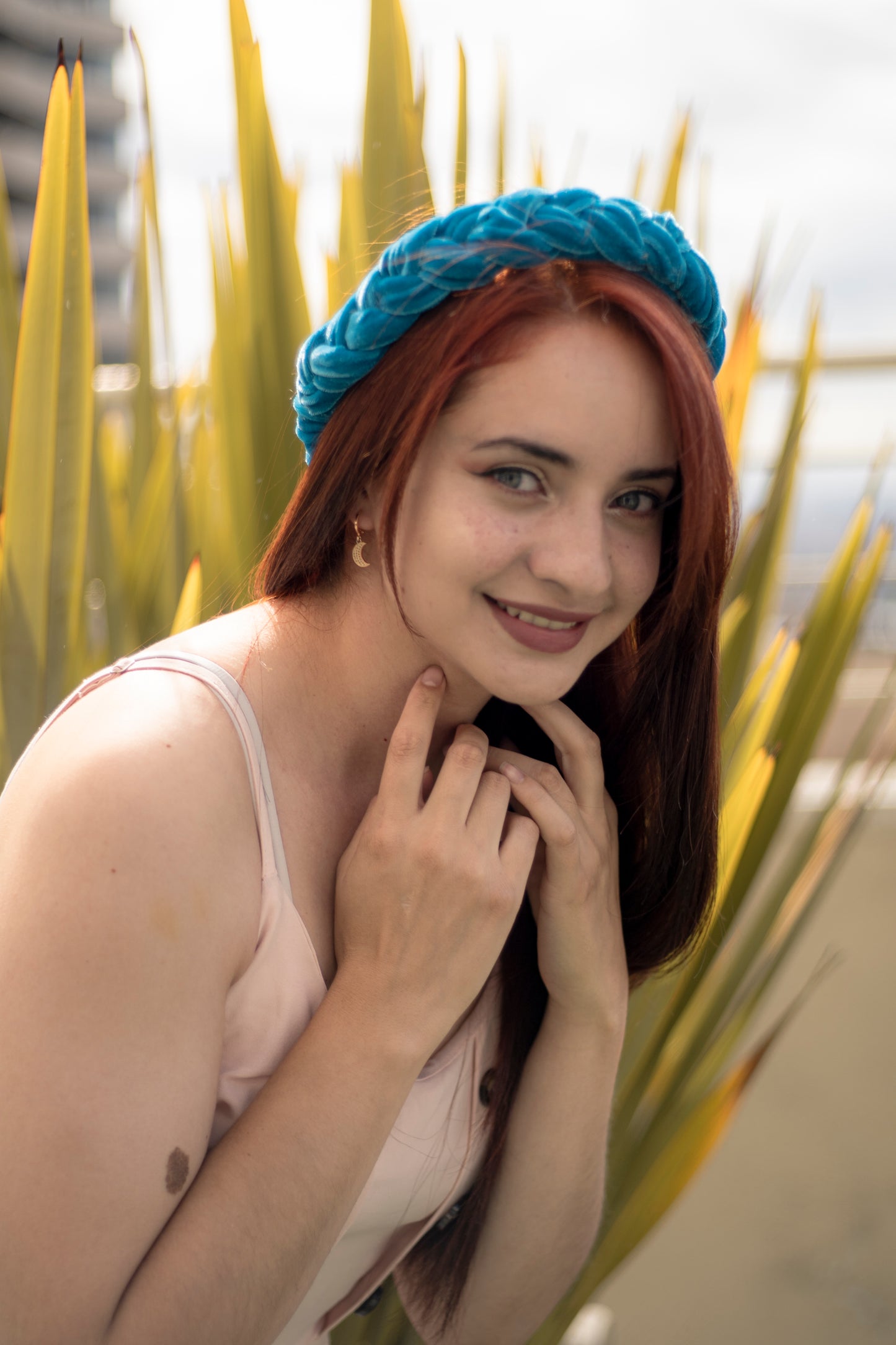 Diadema Trenzada en terciopelo