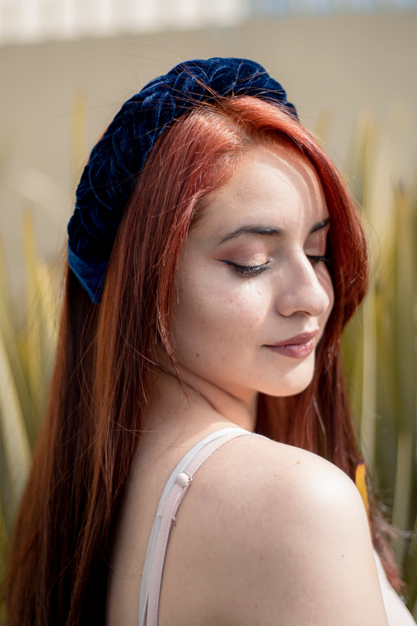 Diadema Trenzada en terciopelo